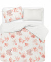 Set Copripiumino Federe Bifaccia Doubleface Parure Copripiumino Stampa Digitale 100% Cotone Made In Italy Coralli Rosso Casa e cucina/Tessili per la casa/Biancheria da letto/Copripiumini e set da letto/Copripiumini Novilunio - Sesto San Giovanni, Commerciovirtuoso.it