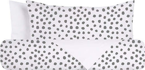 Set-copripiumino-federe-bifaccia-doubleface-parure-copripiumino-stampa-digitale-100%-cotone-Made-in-Italy-DOT-MINI-GRIGIO