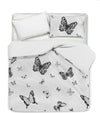 Set Copripiumino Federe Bifaccia Doubleface Parure Copripiumino Stampa Digitale 100% Cotone Made in Italy Farfalle Bianco/nero Casa e cucina/Tessili per la casa/Biancheria da letto/Copripiumini e set da letto/Set copripiumini e federe Novilunio - Sesto San Giovanni, Commerciovirtuoso.it