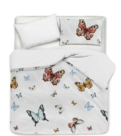 Set Copripiumino Federe Bifaccia Doubleface Parure Copripiumino Stampa Digitale 100% Cotone Made in Italy Farfalle Multicolor Casa e cucina/Tessili per la casa/Biancheria da letto/Copripiumini e set da letto/Set copripiumini e federe Novilunio - Sesto San Giovanni, Commerciovirtuoso.it