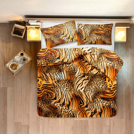 Set Copripiumino federe bifaccia Doubleface parure Copripiumino Stampa Digitale 100% Cotone Made in Italy LEOPARDO Casa e cucina/Tessili per la casa/Biancheria da letto/Copripiumini e set da letto/Set copripiumini e federe Novilunio - Sesto San Giovanni, Commerciovirtuoso.it