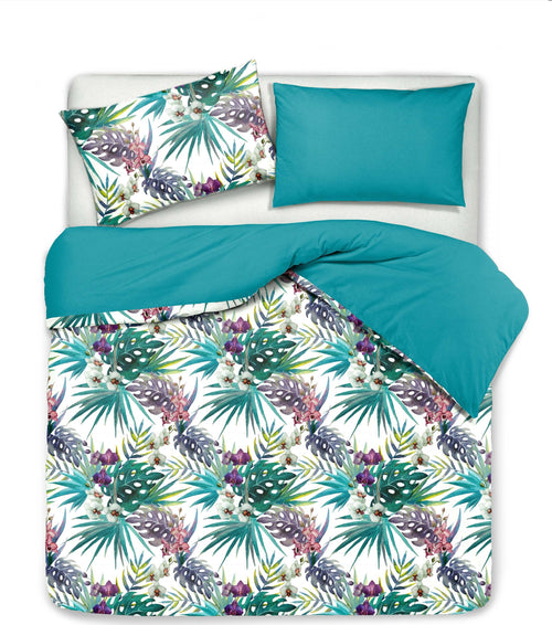 Set Copripiumino Federe Bifaccia Doubleface Parure Copripiumino Stampa Digitale 100% Cotone Made In Italy Maldive/verde Casa e cucina/Tessili per la casa/Biancheria da letto/Copripiumini e set da letto/Copripiumini Novilunio - Sesto San Giovanni, Commerciovirtuoso.it