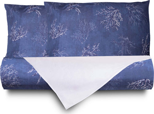 Set Copripiumino Federe Bifaccia Doubleface Parure Copripiumino Stampa Digitale 100% Cotone Made In Italy Oceano Blu Casa e cucina/Tessili per la casa/Biancheria da letto/Copripiumini e set da letto/Copripiumini Novilunio - Sesto San Giovanni, Commerciovirtuoso.it