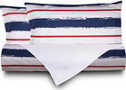 Set-Copripiumino-federe-bifaccia-Doubleface-parure-Copripiumino-Stampa-Digitale-100%-Cotone-Made-in-Italy-RIGHE-BIANCO-ROSSO-BLU