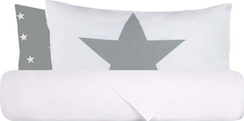 Set-Copripiumino-federe-bifaccia-Doubleface-parure-Copripiumino-Stampa-Digitale-100%-Cotone-Made-in-Italy-Stelle-Grigio