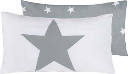 Set-Copripiumino-federe-bifaccia-Doubleface-parure-Copripiumino-Stampa-Digitale-100%-Cotone-Made-in-Italy-Stelle-Grigio