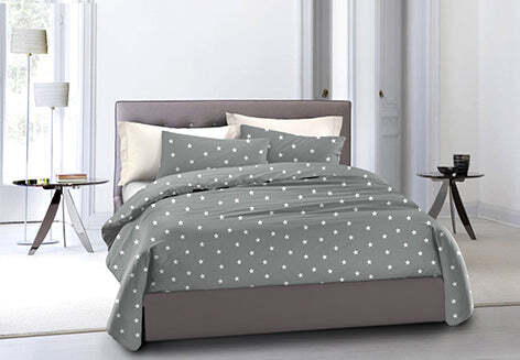 Set-Copripiumino-federe-bifaccia-Doubleface-parure-Copripiumino-Stampa-Digitale-100%-Cotone-Made-in-Italy-Stelline-Grigio