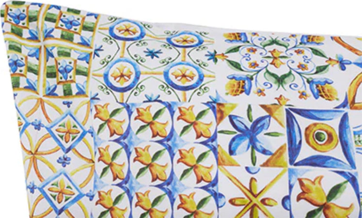 Set-Copripiumino-Federe-Bifaccia-Parure-Copripiumino-in-Cotone-Made-in-Italy-MAIOLICHE-QUADRETTI-SICILIANE