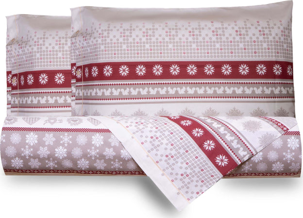 Set Copripiumino Federe Completo Letto Parure Copripiumino Fantasia Invernale 100% Cotone Made In Italy Stelle Alpine Casa e cucina/Tessili per la casa/Biancheria da letto/Copripiumini e set da letto/Copripiumini Smartdecohome - Sesto San Giovanni, Commerciovirtuoso.it