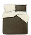 Set Copripiumino Federe Letto Bicolor Double Face in Cotone Naturale Color Cacao Parure Copripiumino Made in Italy Casa e cucina/Tessili per la casa/Biancheria da letto/Copripiumini e set da letto/Set copripiumini e federe Novilunio - Sesto San Giovanni, Commerciovirtuoso.it