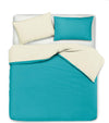 Set Copripiumino Federe Letto Bicolor Double Face Made in Italy Parure Copripiumino in Cotone Naturale/verde Azzorre Casa e cucina/Tessili per la casa/Biancheria da letto/Copripiumini e set da letto/Set copripiumini e federe Novilunio - Sesto San Giovanni, Commerciovirtuoso.it