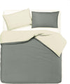 Set Copripiumino Federe Letto Cotone Naturale Bicolor Double Face Parure Copripiumino Made in Italy Colore Fumo Casa e cucina/Tessili per la casa/Biancheria da letto/Copripiumini e set da letto/Set copripiumini e federe Novilunio - Sesto San Giovanni, Commerciovirtuoso.it