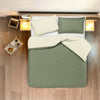 Set Copripiumino Federe Letto in Cotone Bicolor Double Face Colore Naturale E Salvia Parure Copripiumino Made in Italy Casa e cucina/Tessili per la casa/Biancheria da letto/Copripiumini e set da letto/Set copripiumini e federe Novilunio - Sesto San Giovanni, Commerciovirtuoso.it