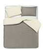 Set Copripiumino Federe Letto in Cotone Bicolor Double Face Parure Copripiumino Made in Italy Colore Naturale/tortora Casa e cucina/Tessili per la casa/Biancheria da letto/Copripiumini e set da letto/Set copripiumini e federe Novilunio - Sesto San Giovanni, Commerciovirtuoso.it