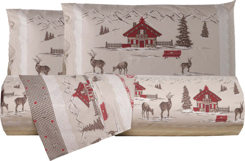 Set Copripiumino Federe Letto Parure Copripiumino Stampa Fantasia 100% Cotone Made in Italy Country Beige Casa e cucina/Tessili per la casa/Biancheria da letto/Copripiumini e set da letto/Copripiumini Smartdecohome - Sesto San Giovanni, Commerciovirtuoso.it