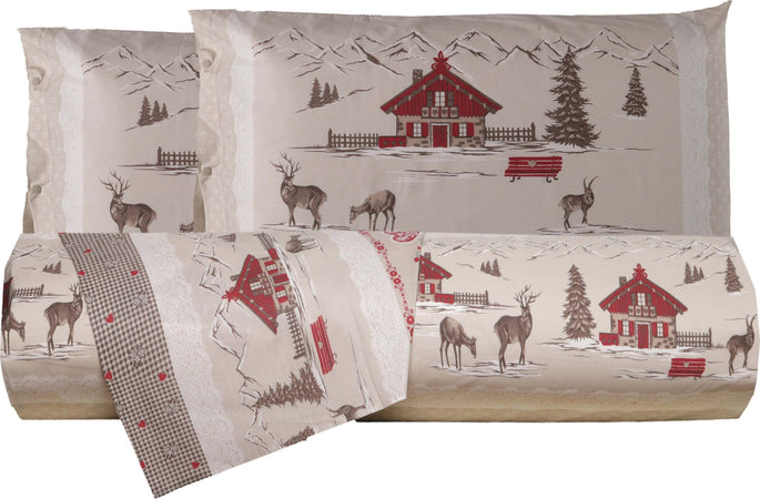 Set Copripiumino Federe Letto Parure Copripiumino Stampa Fantasia 100% Cotone Made in Italy Country Beige Casa e cucina/Tessili per la casa/Biancheria da letto/Copripiumini e set da letto/Copripiumini Smartdecohome - Sesto San Giovanni, Commerciovirtuoso.it