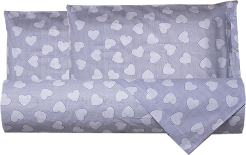 Set-copripiumino-federe-letto-parure-copripiumino-stampa-fantasia-100%-cotone-Made-in-Italy-CUORI-AZZURRO