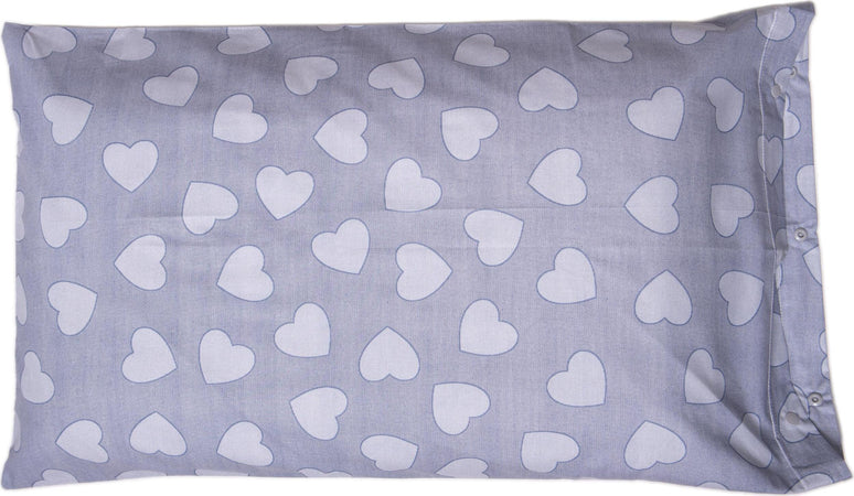 Set-copripiumino-federe-letto-parure-copripiumino-stampa-fantasia-100%-cotone-Made-in-Italy-CUORI-AZZURRO