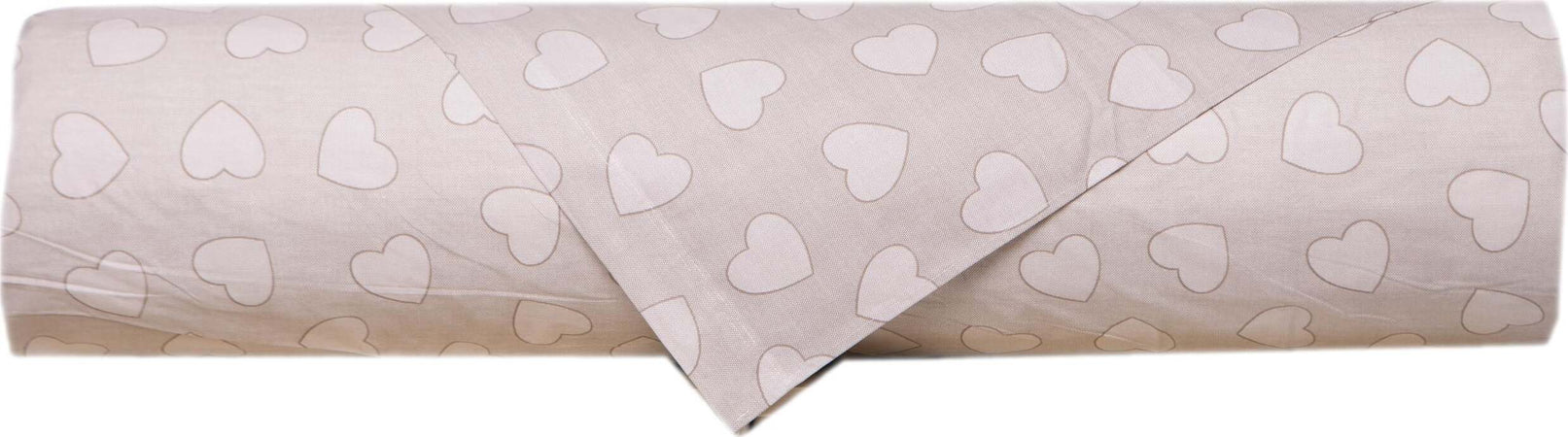 Set-copripiumino-federe-letto-parure-copripiumino-stampa-fantasia-100%-cotone-Made-in-Italy-CUORI-TORTORA