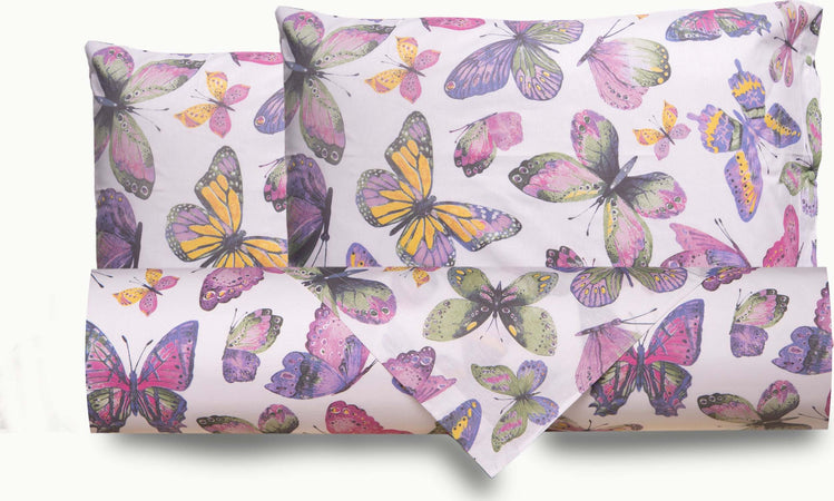 Set Copripiumino Federe Letto Parure Copripiumino Stampa Fantasia 100% Cotone Made In Italy Farfalle Casa e cucina/Tessili per la casa/Biancheria da letto/Copripiumini e set da letto/Copripiumini Smartdecohome - Sesto San Giovanni, Commerciovirtuoso.it
