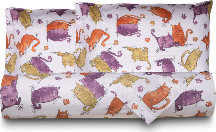 Set Copripiumino Federe Letto Parure Copripiumino Stampa Fantasia 100% Cotone Made In Italy Gatti Arancione Casa e cucina/Tessili per la casa/Biancheria da letto/Copripiumini e set da letto/Copripiumini Smartdecohome - Sesto San Giovanni, Commerciovirtuoso.it