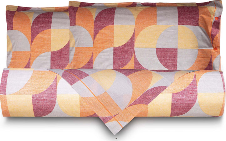 Set Copripiumino Federe Letto Parure Copripiumino Stampa Fantasia 100% Cotone Made In Italy Geometrie Arancio Casa e cucina/Tessili per la casa/Biancheria da letto/Copripiumini e set da letto/Copripiumini Smartdecohome - Sesto San Giovanni, Commerciovirtuoso.it