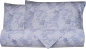 Set-copripiumino-federe-letto-parure-copripiumino-stampa-fantasia-100%-cotone-Made-in-Italy-GIGLI-AZZURRO