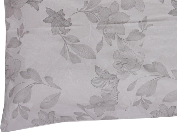 Set-copripiumino-federe-letto-parure-copripiumino-stampa-fantasia-100%-cotone-Made-in-Italy-GIGLI-GRIGIO