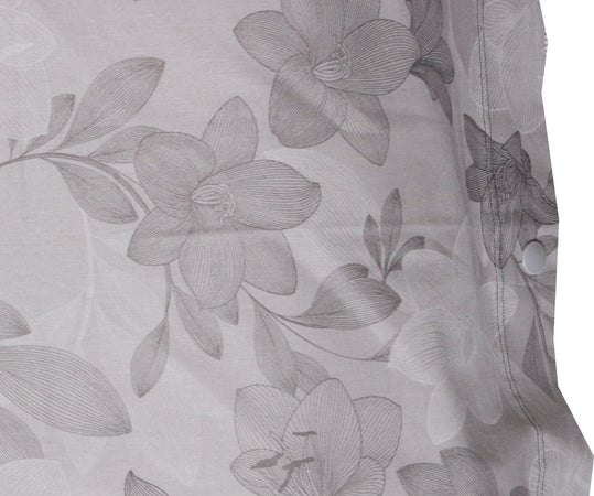 Set-copripiumino-federe-letto-parure-copripiumino-stampa-fantasia-100%-cotone-Made-in-Italy-GIGLI-GRIGIO