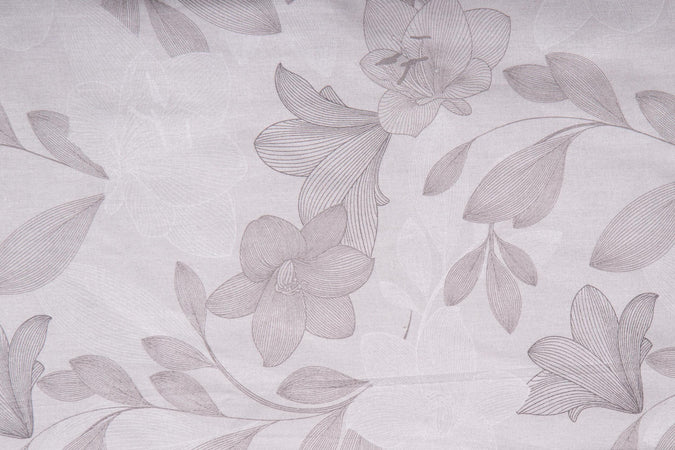 Set-copripiumino-federe-letto-parure-copripiumino-stampa-fantasia-100%-cotone-Made-in-Italy-GIGLI-GRIGIO