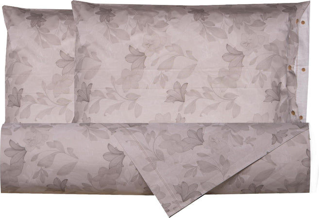Set-copripiumino-federe-letto-parure-copripiumino-stampa-fantasia-100%-cotone-Made-in-Italy-GIGLI-TORTORA