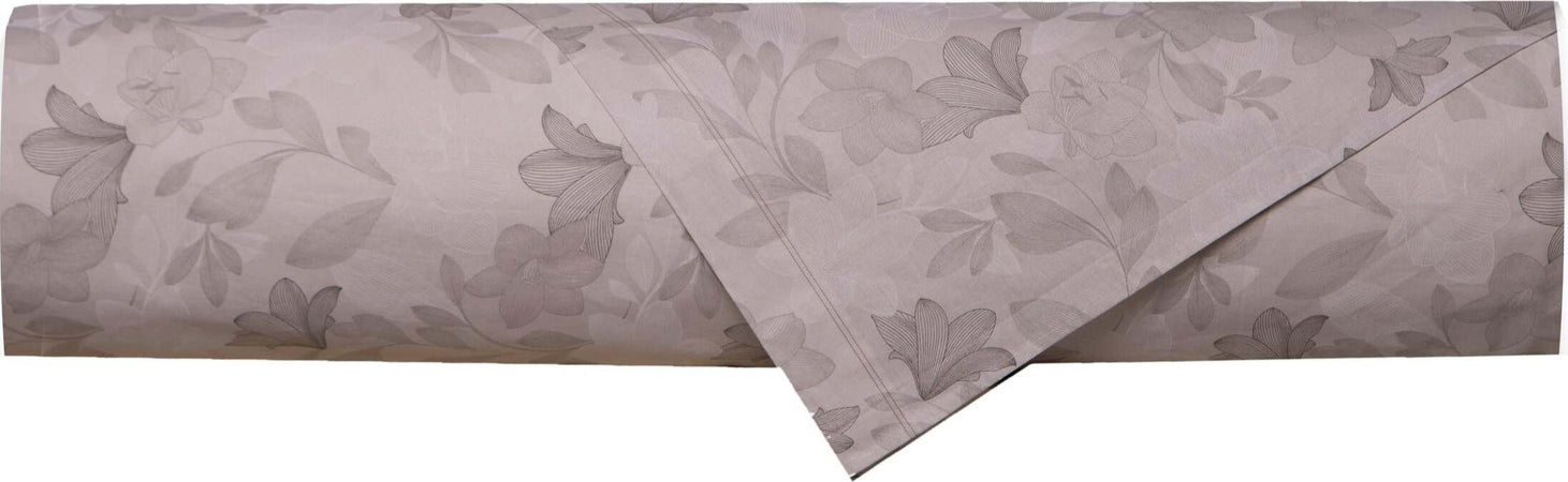 Set-copripiumino-federe-letto-parure-copripiumino-stampa-fantasia-100%-cotone-Made-in-Italy-GIGLI-TORTORA