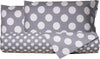 Set-copripiumino-federe-letto-parure-copripiumino-stampa-fantasia-100%-cotone-Made-in-Italy-POIS-GRIGIO