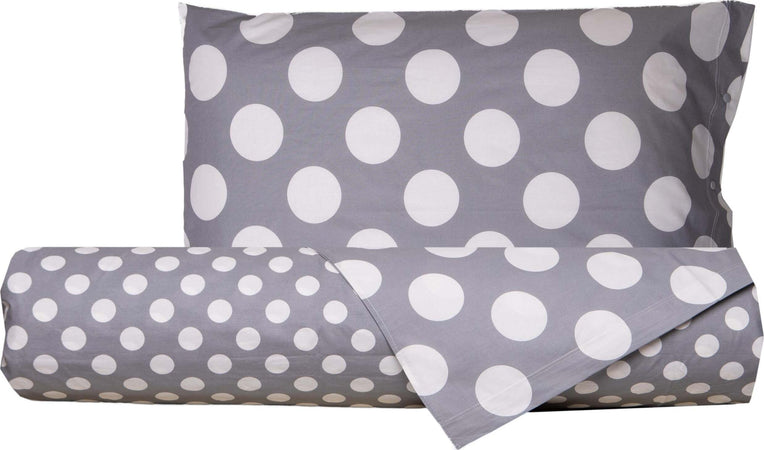 Set-copripiumino-federe-letto-parure-copripiumino-stampa-fantasia-100%-cotone-Made-in-Italy-POIS-GRIGIO