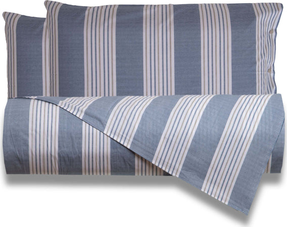 Set Copripiumino Federe Letto Parure Copripiumino Stampa Fantasia 100% Cotone Made In Italy Righe Azzurro Casa e cucina/Tessili per la casa/Biancheria da letto/Copripiumini e set da letto/Copripiumini Smartdecohome - Sesto San Giovanni, Commerciovirtuoso.it