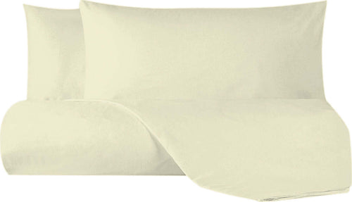 Set Copripiumino Federe Parure Copripiumino Flanella Caldo Cotone 100% Cotone Made In Italy Panna Casa e cucina/Tessili per la casa/Biancheria da letto/Copripiumini e set da letto/Copripiumini Novilunio - Sesto San Giovanni, Commerciovirtuoso.it