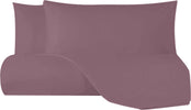 Set Copripiumino Federe Parure Copripiumino Flanella Caldo Cotone 100% Cotone Made In Italy Prugna Casa e cucina/Tessili per la casa/Biancheria da letto/Copripiumini e set da letto/Copripiumini Novilunio - Sesto San Giovanni, Commerciovirtuoso.it