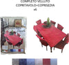 Set Copritavolo E Coprisedia In Velluto Copertura Schienale Sedia E Tavolo X6 Casa e cucina/Tessili per la casa/Fodere/Fodere coprisedia per sala da pranzo Trade Shop italia - Napoli, Commerciovirtuoso.it