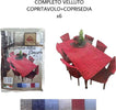Set Copritavolo E Coprisedia In Velluto Copertura Schienale Sedia E Tavolo X6 Casa e cucina/Tessili per la casa/Fodere/Fodere coprisedia per sala da pranzo Trade Shop italia - Napoli, Commerciovirtuoso.it
