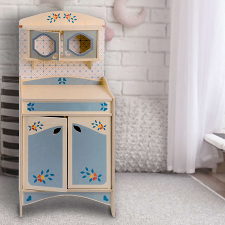 Set Cucina In Legno - Credenza Giocattolo Per Bambini in Legno Dida