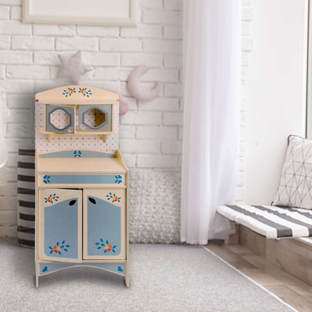 Set Cucina In Legno - Credenza Giocattolo Per Bambini in Legno Dida