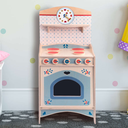 Set Cucina In Legno - Fornelli E Forno Gioco Per Bambini in Legno Dida