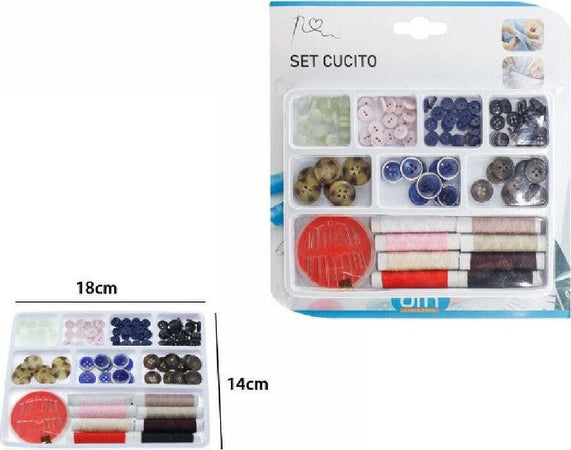 Set Cucito Sartoria Sarto Bottoni Colorati Cotone Aghi Cucire 18 X 14 Cm 58356 Casa, arredamento e bricolage > Hobby e collezionismo > Accessori Cucito Trade Shop italia - Napoli, Commerciovirtuoso.it