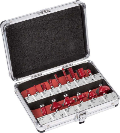 Set da 15 pezzi di frese in acciaio multifunzione in valigetta di alluminio Fai da te/Utensili elettrici e a mano/Utensili elettrici/Frese verticali La Zappa - Altamura, Commerciovirtuoso.it