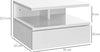 Set-da-2-Comodini-Moderni-Sospesi-con-Cassetto-e-Mensola-in-Legno-35x32x22.5cm,-Bianco-Lucido-GH7831-338V00WTGH7