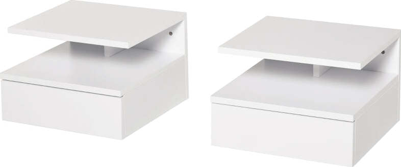 Set-da-2-Comodini-Sospesi-per-Camera-da-Letto-con-Cassetto-e-Mensola-Superiore-in-Legno-35x32x22.5cm-KL4831-338KL4