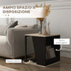 Set-da-2-Tavolini-da-Caffè-con-Vano-Porta-Oggetti-in-Truciolato-e-Acciaio,-40x40x45cm,-Nero-e-Quercia-MN6839-775V80BKMN6