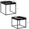 Set-da-2-Tavolini-da-Caffè-Impilabili-con-Finitura-Lucida-e-Telaio-in-Acciaio,-Nero-PS2839-314BKPS2