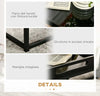 Set-da-2-Tavolini-da-Caffè-Impilabili-con-Finitura-Lucida-e-Telaio-in-Acciaio,-Nero-PS2839-314BKPS2