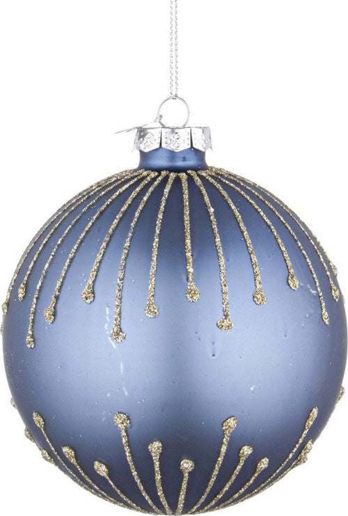 Set da 4 Palline per albero di natale in vetro Amber Blu pendaglio Tinta Unita Ø 10 cm Casa e cucina/Decorazioni per interni/Addobbi e decorazioni per ricorrenze/Decorazioni natalizie/Addobbi e decorazioni/Palle e palline MagiediNatale.it - Altamura, Commerciovirtuoso.it